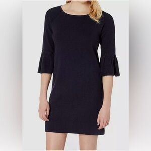 NWT Lilla P Blue Sheath Dress with Bell Sleeves